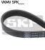 SKF Ремень П-клиновой 5PK1125 BMW E36 CITROEN XM 2,0 PEUGEOT RENAULT TOYOTA VKMV 5PK1125