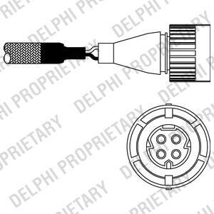 BMW Лямбда-зонд (4 конт.) 3 E30/36 1,6-2,5/E34 3,0/E32 3,0-5,0 DELPHI ES10254-12B1