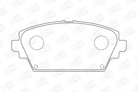 NISSAN Тормозные колодки передние Almera Tino,Primera 02- CHAMPION 572428CH