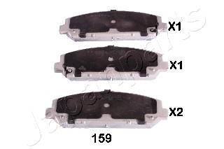 NISSAN Тормозные колодки передн. INFINITI QX56 5,5 12- JAPANPARTS PA-159AF