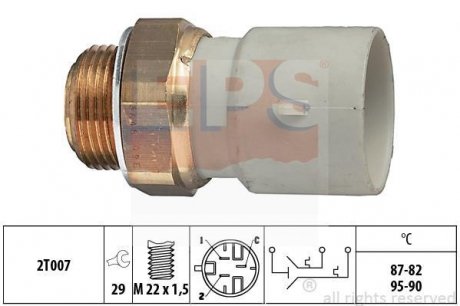 OPEL Датчик включения вентилятора Astra F,Kadett E,Vectra A EPS 1.850.645 (фото 1)