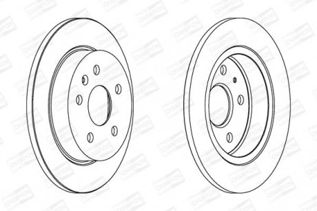 OPEL Диск тормозной задн.&quot;16&quot; Insignia 08- CHAMPION 562461CH