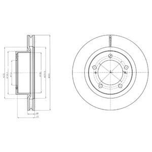 Гальмівний диск DELPHI BG9067