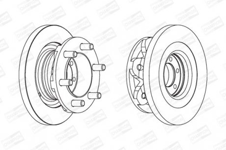 FIAT Диск тормозной передн.Iveco Daily 35.10 96-99 CHAMPION 567118CH-1