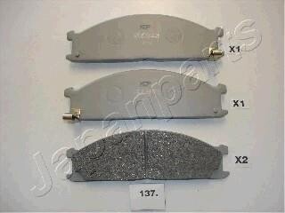 NISSAN К-т тормозных колодок передн.Urvan 2.5D JAPANPARTS PA-137AF (фото 1)