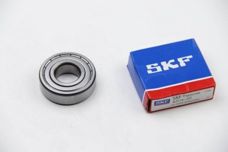 Подшипник шариковый радиальный (20х47х14) SKF 6204-2Z