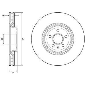 Диск гальмівний DELPHI BG9171C