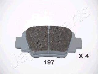 NISSAN Тормозные колодки задние Micra K11 92- JAPANPARTS PP-197AF (фото 1)