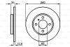 Гальмівний диск BMW E30 \'\'F BOSCH 0986478029 (фото 1)