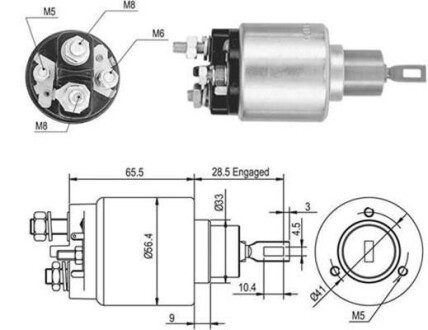 Втягивающее реле BMW E34 [] MAGNETI MARELLI 940113050048