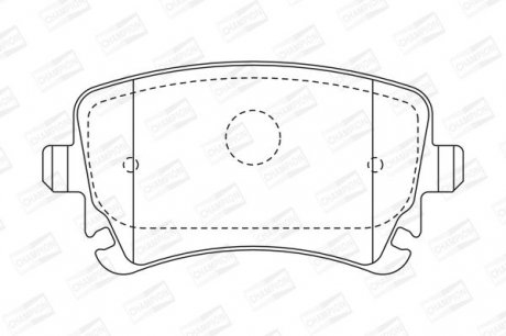 VW Тормозные колодки задн.Audi A4/A6/A8 04-T5 CHAMPION 573219CH