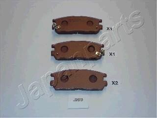 OPEL Тормозные колодки задн. FRONTERA A,B 2 JAPANPARTS PP-999AF (фото 1)