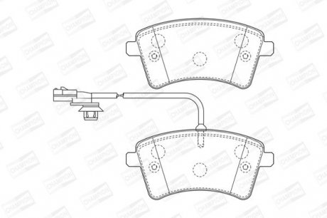 RENAULT Тормозные колодки передн.Kangoo 08- CHAMPION 573436CH