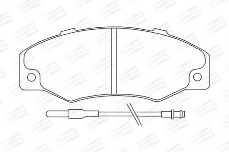 RENAULT Тормозные колодки передние 21 86- CHAMPION 571339CH