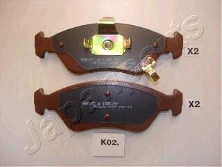 KIA Тормозные колодки передн.Clarus 96- JAPANPARTS PA-K02AF