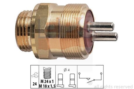 Фото db переключатель света задню хода db207 (стоп) EPS 1.860.128 DB Переключатель света задню хода DB207 (СТОП) EPS 1.860.128
