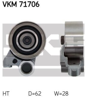 TOYOTA Натяжной ролик Land Cruiser 3.0TD -02 SKF VKM 71706