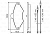 Гальмівні колодки дискові CITROEN Xantia -01 BOSCH 0986461757 (фото 8)