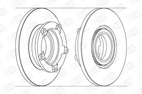 FORD Диск тормозной задн.Transit 06- CHAMPION 562638CH-1