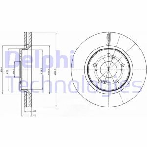 Гальмівний диск DELPHI BG4250C