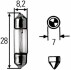 Лампа розжарювання, 12V 3W SV 78 HELLA 8GM 002 094-121 (фото 1)