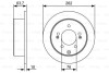 Гальмівний диск HYUNDAI/KIA K3/Soul/Yue Dong/i30/Elantra \'\'R \'\'1,6-2,0 \'\'08>> BOSCH 0986479W12 (фото 1)