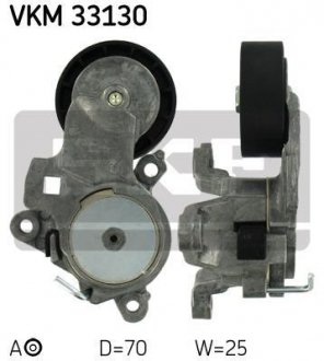 Ролик натяжний ременя поліклінового (Вир-во) SKF VKM33130 (фото 1)