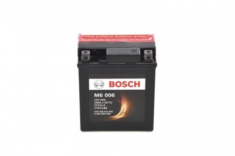 Акумулятор сухозаряджений AGM 6Ah 100А BOSCH 0092M60060