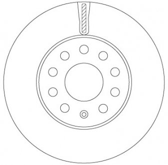 Тормозной диск TRW DF6903S (фото 1)