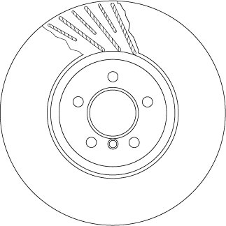 Тормозной диск TRW DF6614S (фото 1)