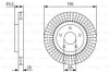 Гальмівний диск NISSAN Altima \'\'F \'\'2,5-3,5 \'\'06>> BOSCH 0986479T99 (фото 1)