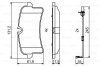 Гальмівні колодки дискові PORSCHE Macan \'\'R \'\'14>> BOSCH 0986494842 (фото 7)