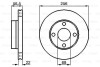 P_Гальмівний диск AUDI 80/Cabriolet/Coupe \'\'F BOSCH 0986478550 (фото 1)