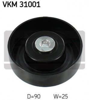 Ролик обвідний поліклінового ременя (Вир-во) SKF VKM31001 (фото 1)