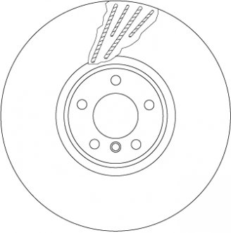 Тормозной диск TRW DF6618S (фото 1)