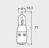 ЛАМПА S2 35/35W 12V BA20D FS STANDARD OSRAM 64327 (фото 3)