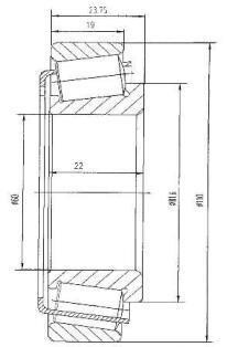 A_Підшипник 60X110X22 "NTN SNR NTN 30212A