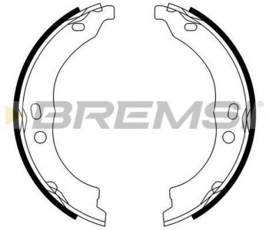Колодки ручного гальма Ducato/Boxer 06- (Bendix) BREMSI GF0188 (фото 1)