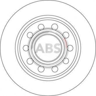 Тормозной диск задн. Exeo/A4/A4 05-13 A.B.S. 17333 (фото 1)