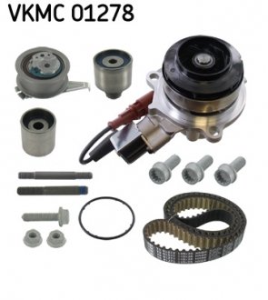 Комплект (ремінь+ролик+помпа) SKF VKMC01278