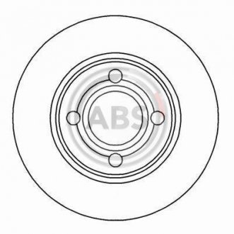 Тормозной диск пер. 80 92-95 A.B.S. 16201 (фото 1)