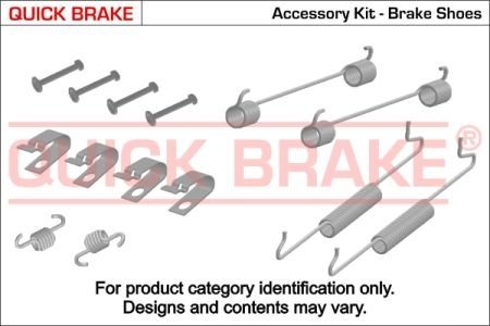 Монтажний комплект колодки QUICK BRAKE 1050881 (фото 1)