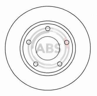 Гальмівний диск AUDI 100 A.B.S. 15712
