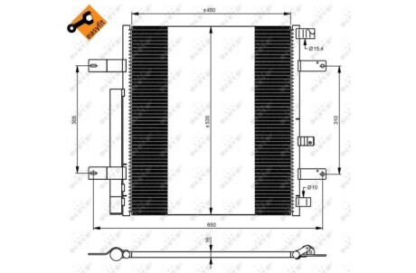 Радіатор кондиціонера NRF 35925