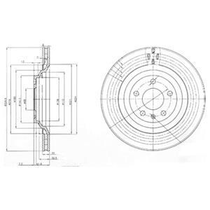 Фото гальмівний диск DELPHI BG3991 Гальмівний диск DELPHI BG3991