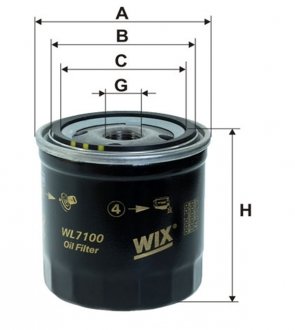 ФІЛЬТР ОЛИВИ WIX FILTERS WL7100