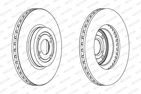 Гальмівний диск FERODO DDF1461C