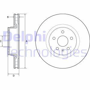 Диск гальмівний DELPHI BG9220C