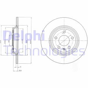 Гальмівний диск DELPHI BG4081C