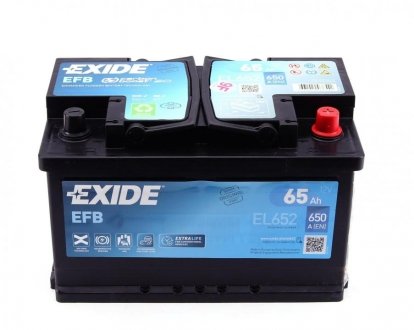 Аккумулятор START-STOP EFB 12V/65Ah/650 EXIDE EL652
